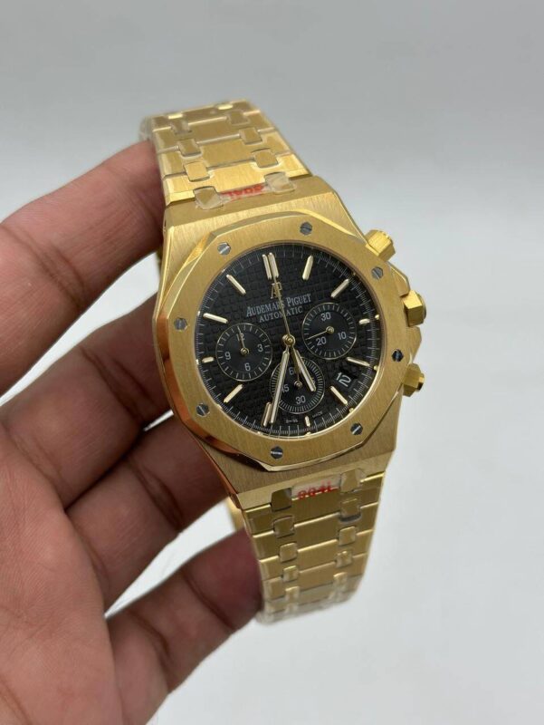 Audemars-Piguet-Royal-Oak-Black-Dial-Chronograph-Gold