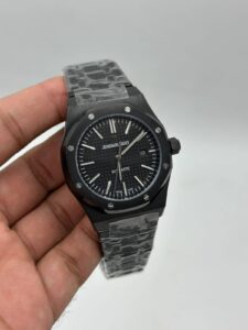 Audemars-Piguet-Royal-Oak-Black-Dial-Full-Black