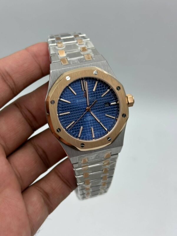 Audemars-Piguet-Royal-Oak-Blue-Dial-Two-Tone