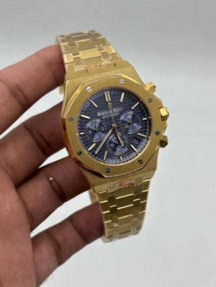 Audemars-Piguet-Royal-Oak-Blue-Dial-Chronograph-Gold