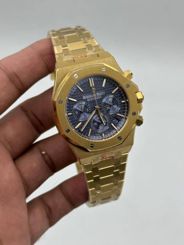 Audemars-Piguet-Royal-Oak-Blue-Dial-Chronograph-Gold