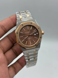 Audemars-Piguet-Royal-Oak-Brown-Dial-Two-Tone