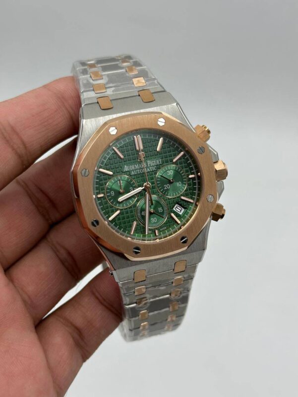 Audemars-Piguet-Royal-Oak-Green-Dial-Chronograph-Two-Tone