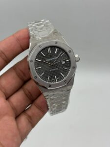 Audemars-Piguet-Royal-Oak-Grey-Dial-Silver