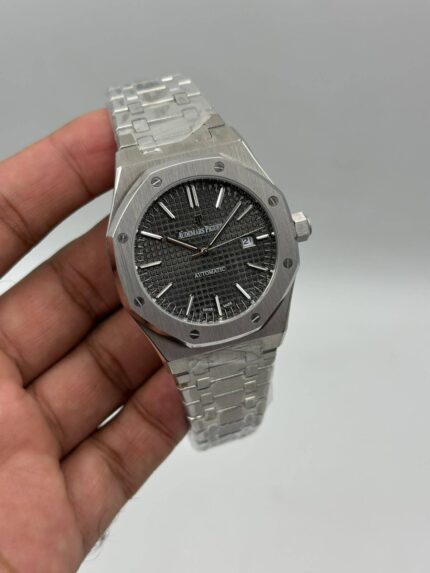 Audemars-Piguet-Royal-Oak-Grey-Dial-Silver