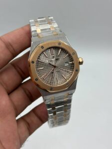 Audemars-Piguet-Royal-Oak-Grey-Dial-Two-Tone