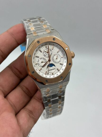 Audemars-Piguet-Royal-Oak-Perpetual-Calendar-White-Dial-Chronograph-Two-Tone