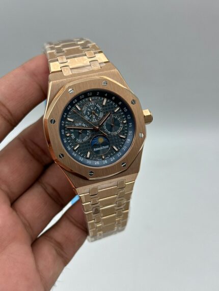 Audemars-Piguet-Royal-Oak-Perpetual-Calendar-Blue-Dial-Chronograph-Rose-Gold