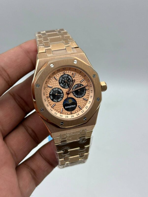 Audemars-Piguet-Royal-Oak-Perpetual-Calendar-Pink-Dial-Chronograph-Rose-Gold