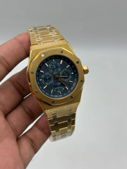 Audemars-Piguet-Royal-Oak-Perpetual-Calendar-Blue-Dial-Chronograph-Gold