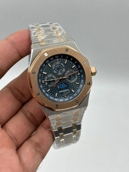 Audemars-Piguet-Royal-Oak-Perpetual-Calendar-Blue-Dial-Chronograph-Two-Tone