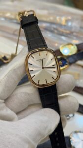 Patek-Phillipe-Ellipse-Silver-Dial-Black-Leather-Strap-Rose-Gold