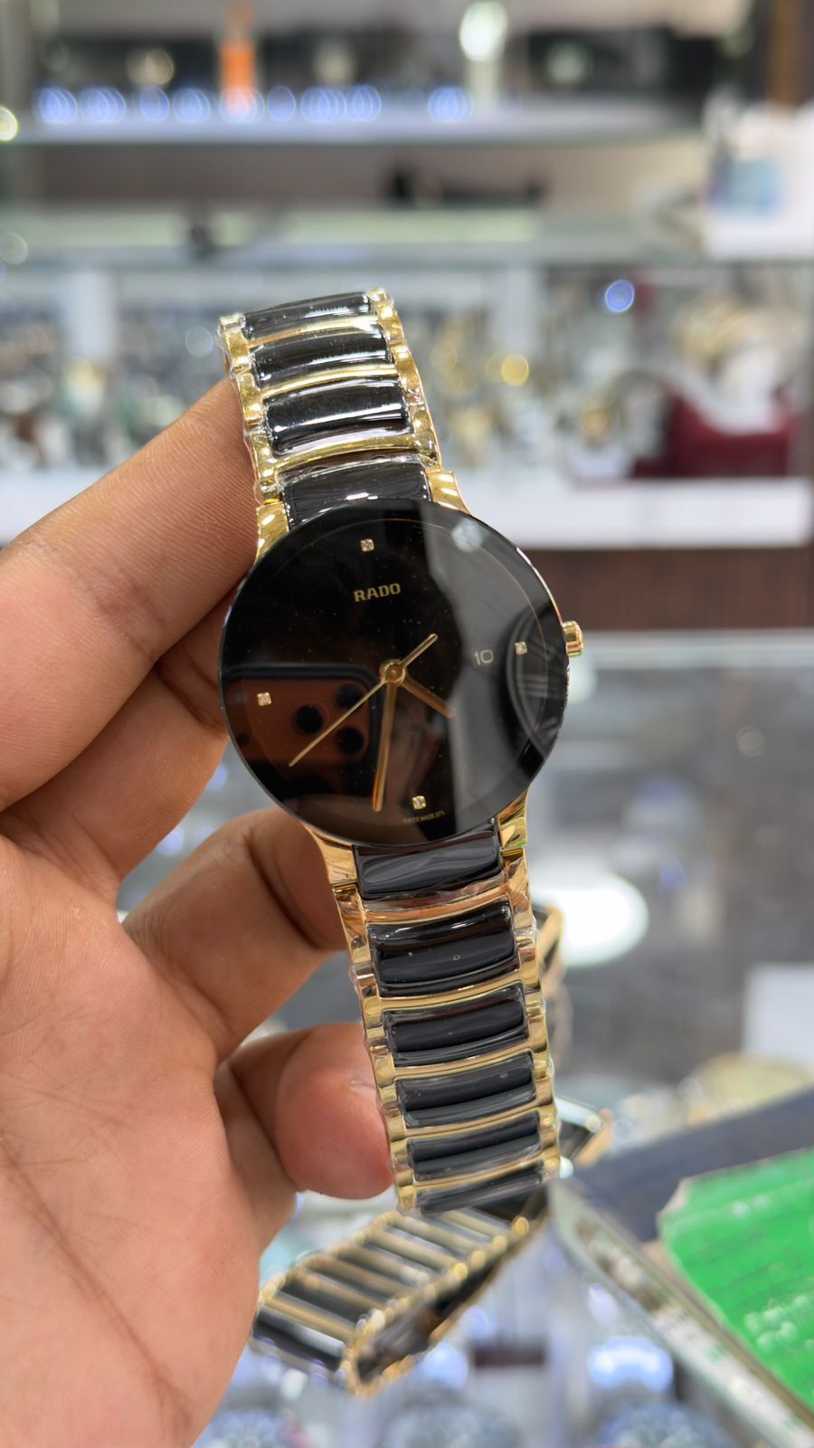 Rado-Centrix-Diamonds-Black-Dial-R30929712 Rado-Centrix-Diamonds-Black-Dial-R30929712