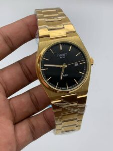Tissot-Prx-Black-Dial-Quartz-Gold