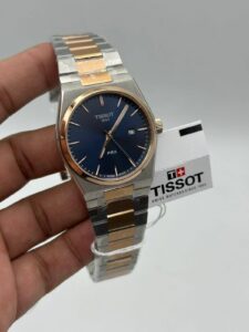 Tissot-Prx-Blue-Dial-Quartz-Two-Tone