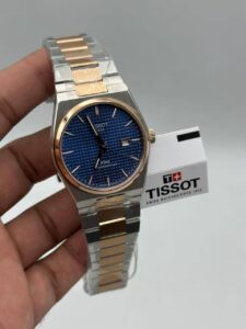 Tissot-Prx-Blue-Dial-Quartz-Two-Tone