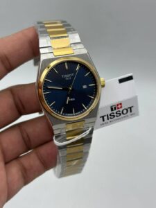 Tissot-Prx-Blue-Dial-Quartz-Two-Tone