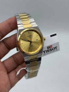Tissot-Prx-Gold-Dial-Quartz-Two-Tone