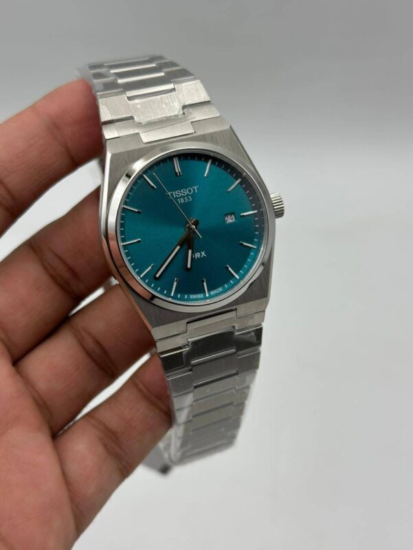 Tissot-Prx-Distinctive Green-Dial-Quartz-Silver