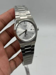 Tissot-Prx-White-Dial-Quartz-Silver