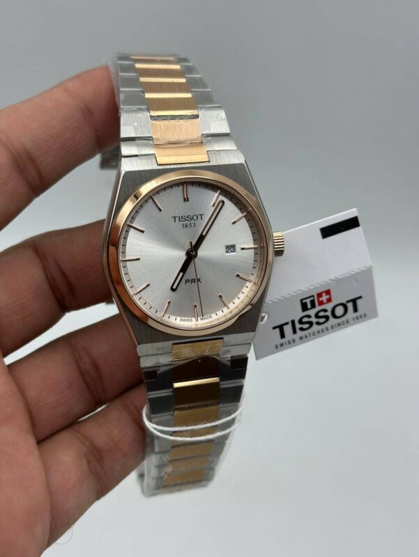 Tissot-Prx-White-Dial-Quartz-Two-Tone