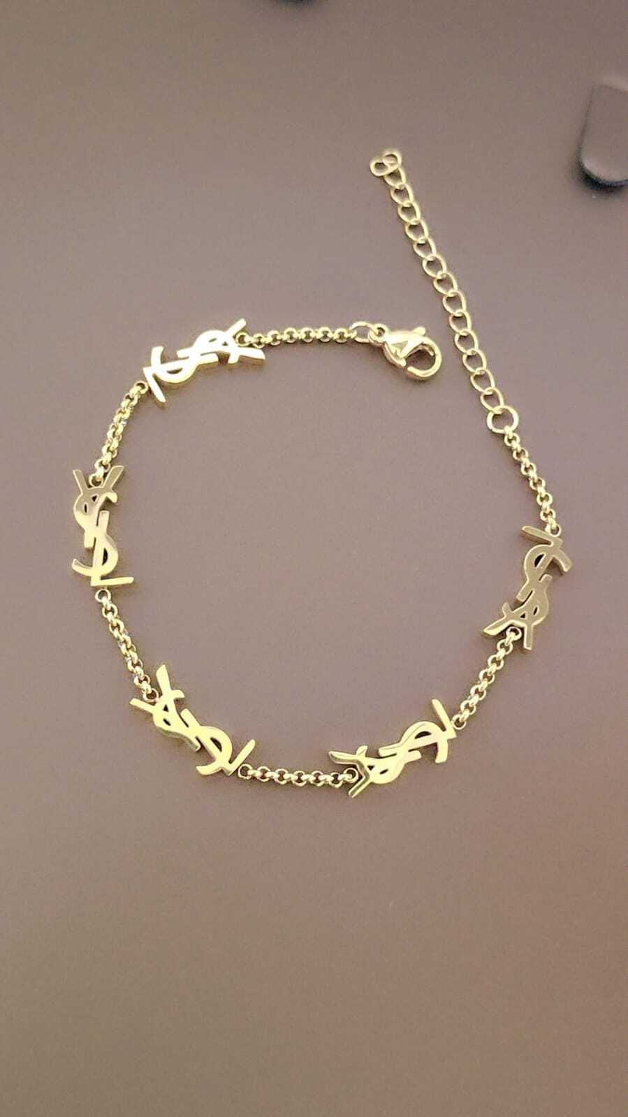 Ysl-Saint-Laurent-Cassandre-Chain-Bracelet Ysl-Saint-Laurent-Cassandre-Chain-Bracelet