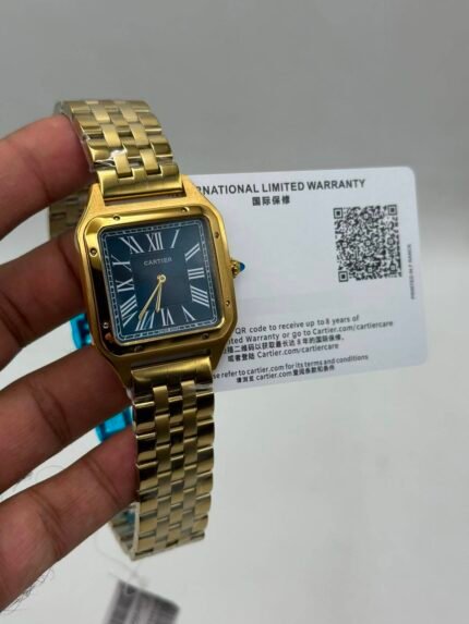 Cartier-Panthere-De-Blue-Dial-Gold