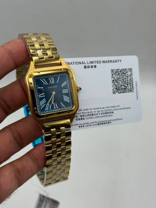 Cartier-Panthere-De-Blue-Dial-Gold