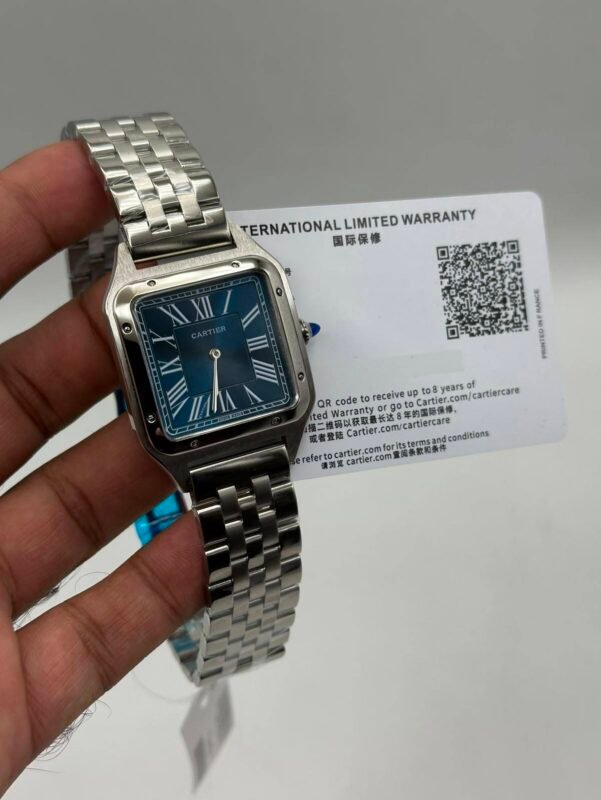 Cartier-Panthere-De-Blue-Dial-Silver