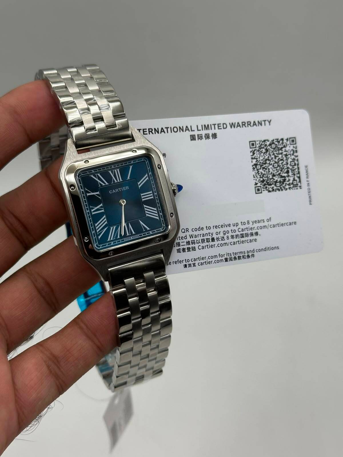 Cartier-Panthere-De-Blue-Dial-Silver Cartier-Panthere-De-Blue-Dial-Silver
