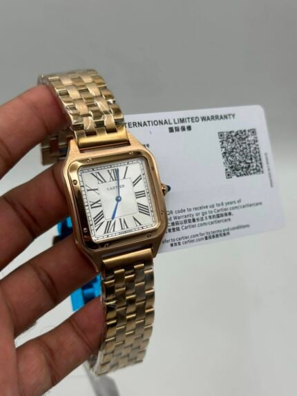 Cartier-Panthere-De-White-Dial-Rose-Gold