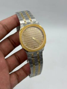 Gucci-25h-Gold-Dial-Two-Tone