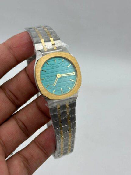 Gucci-25h-Tiffany-Dial-Two-Tone