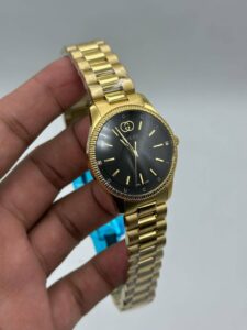 Gucci-G-Timeless-Black-Dial-Gold