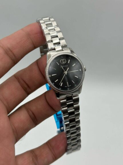 Gucci-G-Timeless-Black-Dial-Silver