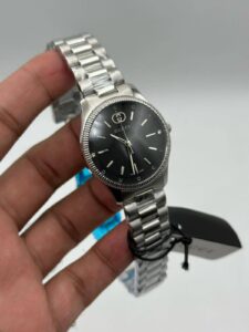 Gucci-G-Timeless-Black-Dial-Silver