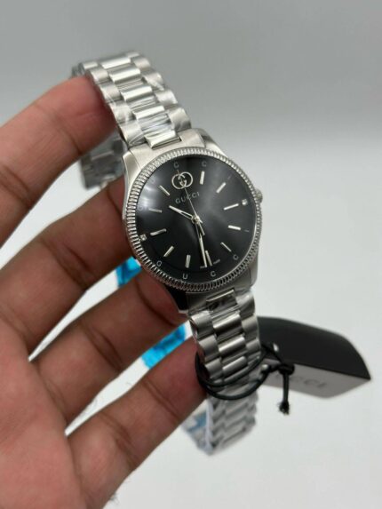 Gucci-G-Timeless-Black-Dial-Silver