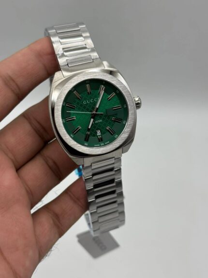 Gucci-GG2570-Green-Dial-Silver