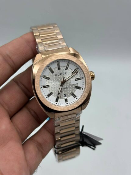 Gucci-GG2570-White-Dial-Rose-Gold