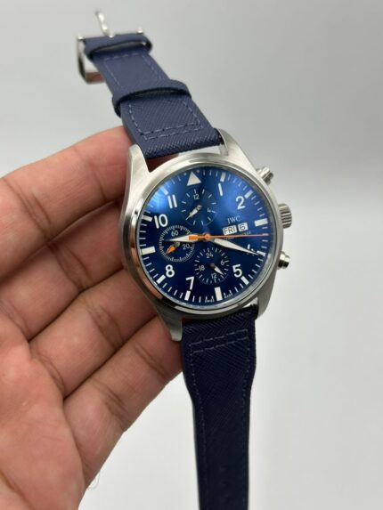 IWC SCHAFFHAUSEN PILOT'S BLUE DIAL CHRONOGRAPH