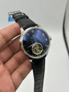 Iwc-Power-Reserve-Turblion-Black-Dial-Leather-Strap