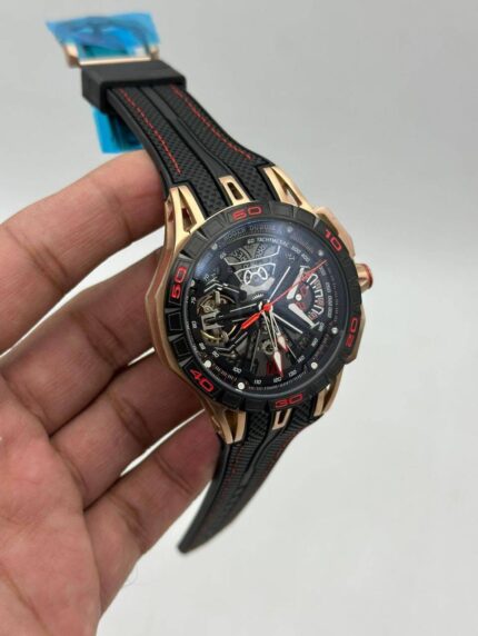Roger-Dubuis-Excalibur-Spider-Flyback-Rose-Gold-Bazel-Chronograph