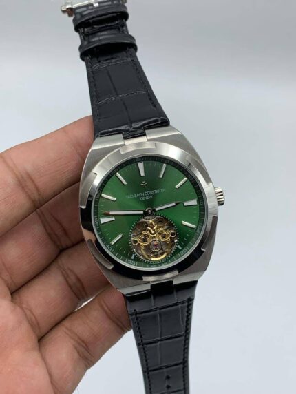 Vacheron-Constantin-Overseas-Tourbillon-Green-Dial-Leather-Strap
