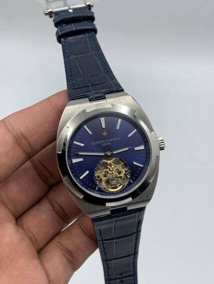Vacheron-Constantin-Overseas-Tourbillon-Blue-Dial-Leather-Strap