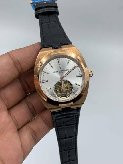 Vacheron-Constantin-Overseas-Tourbillon-White-Dial-Leather-Strap-Rose-Gold