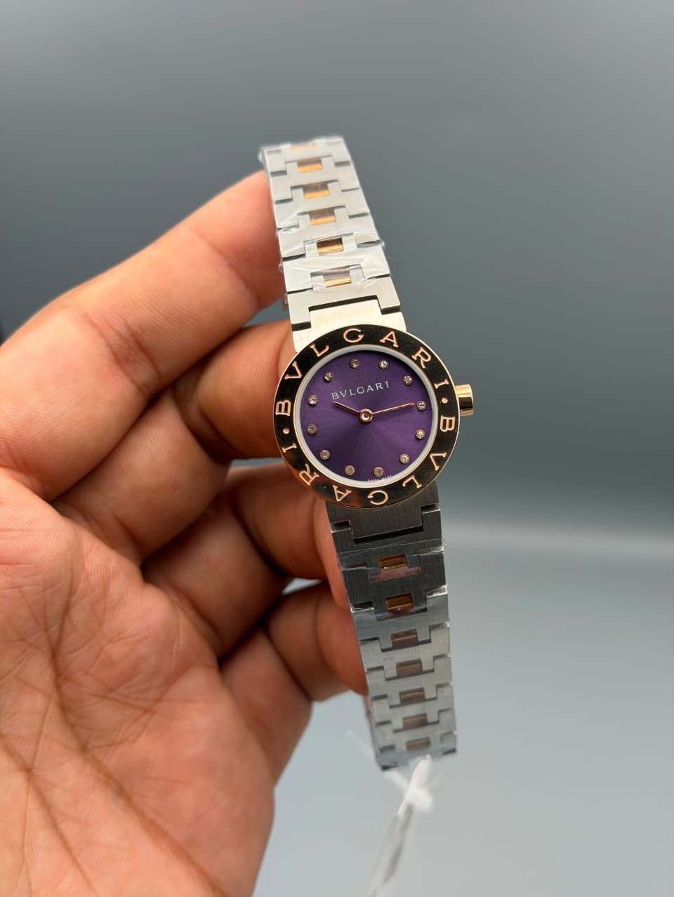 Bvlgari-Purple-Dial-Two-Tone Bvlgari-Purple-Dial-Two-Tone