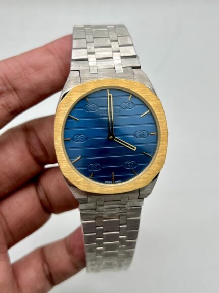 Gucci-25h-Blue-Dial-Silver