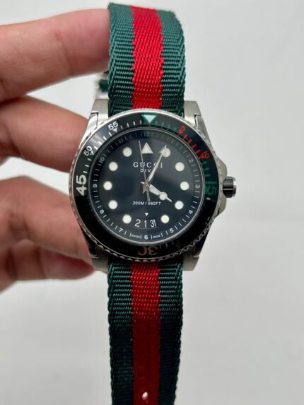 Gucci-Drive-Black-Dial-Nato-Strap,