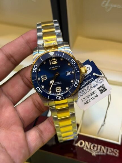 Longines-HydroConquest-Blue-Dial-Two-Tone