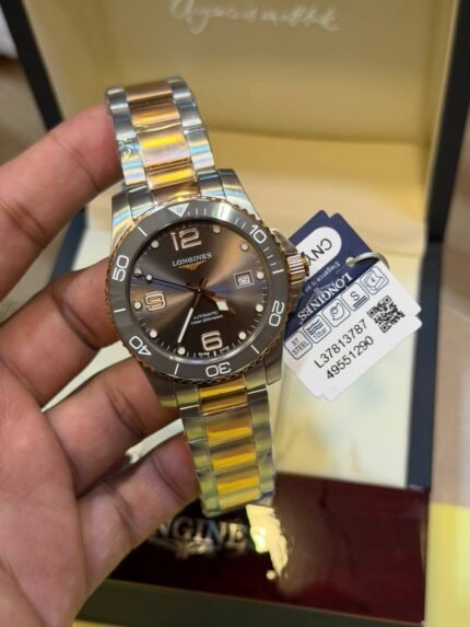 Longines-HydroConquest-Grey-Dial-Two-Tone